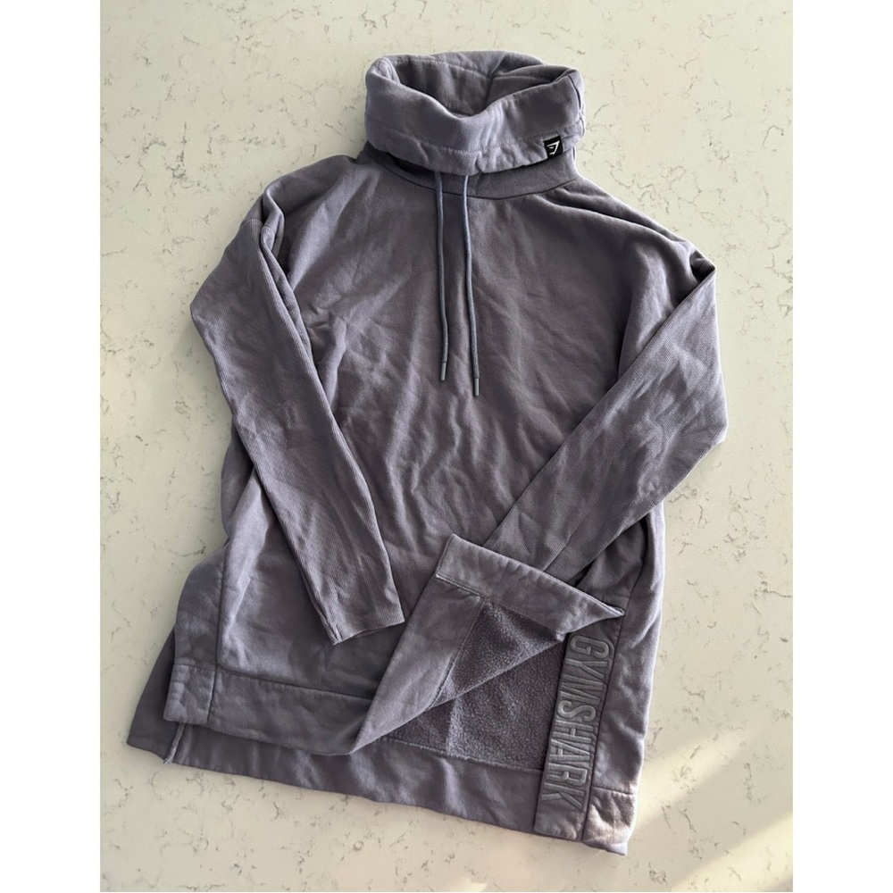Gymshark Purple Cowl Neck Sweatshirt in Size Small